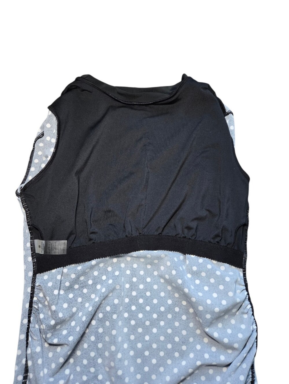 Maternity Polka Dot Long Sleeve Rash Guard - Black/White - Picture 4 of 7